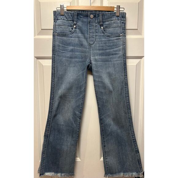 Liverpool Los Angeles Cropped Flare Frayed Hem Split Hem Jeans, Size 2/26 - Picture 1 of 10